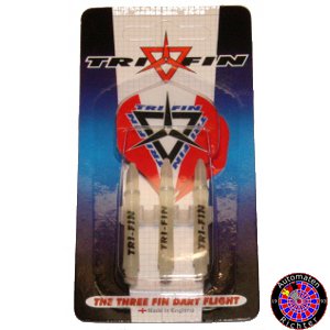 TriFin Kombi Schaft weiss mittel + Metronic Flight - Rot